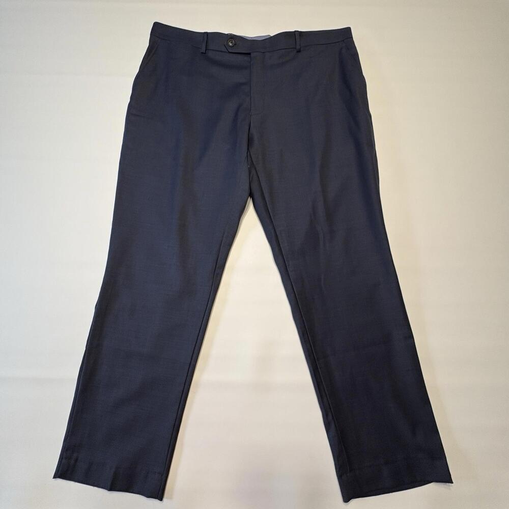 Tommy Hilfiger Men's Navy Wool Blend Dress Pants 38x32